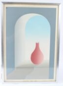 KING (20TH CENTURY) 'Pink Vase' colour print, Artists proof signed in pencil 62.5 x 43cm