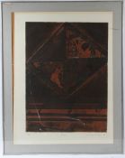 JENNIFER DICKSON (1936-2025) 'Genese' coloured etching, 50/50 signed and dated '65 59 x 44cm