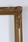GILT PICTURE FRAME decorated with scrolls and flowers rebate 91.5 x 61cm