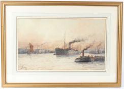 WILLIAM HENRY PEARSON 'Evening Blackwell' watercolour, signed, inscribed dated '07 29.5 x 50cm