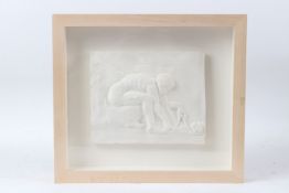 SIR EDUARDO PAOLOZZI (1924-2005) Isaac Newton after William Blake plaster relief in glazed case