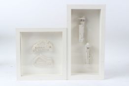 SIR EDUARDO PAOLOZZI (1924-2005) Mechanical elements two plaster reliefs in glazed cases overall