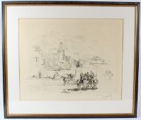 SALVADOR DALI (1904-1989) Rome and Cadaqués etching signed in pencil 42 x 57cm