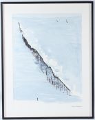 PATRICK PROCKTOR (1936-2003) Pier, probably Brighton watercolour signed 74 x 55cm
