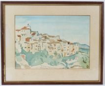 M ASHENDEN 'Tourette-sur-loup Provence' watercolour signed and dated 1989 28 x 39.5cm