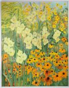 NORMA JAMESON ROI RBA (b.1933) 'September' acrylic on board signed inscribed verso 123 x 96cm