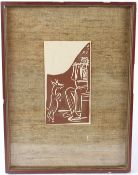 AFTER PABLO PICASSO Faune et Chevre cut print on paper 21 x 12cm