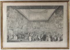 P A MARTINI AFTER H RAMBERG 'The Exhibition of the Royal Academy, 1787' engraving. published by A