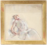 HENRY TONKS (1862-1937) Study of a war casualty crayon and pastel 35.5 x 38cm to the owner by family