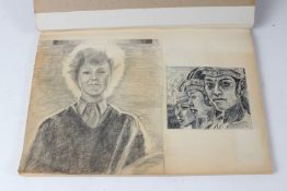 MARJORIE FIELD (20TH CENTURY) Sketch book 'Ruskin School Drawings' Life studies and others, pencil