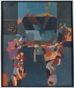 MANNER OF PETER MILLER 'Study for three alter figures' oil on canvas 77 x 83cm