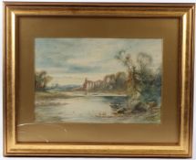 CHARLES HENRY C. BALDWYN (1859-1943) 'Tintern Abbey' watercolour, signed 30 x 45cm nb. CHC Baldwyn