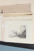 20TH CENTURY ETCHINGS collection to include a view of Vienna, The Dark Arches, Leeds and Little