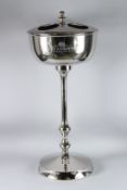 A MOET CHANDON PLATED FOUR-BOTTLE COOLER on stand.