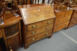 A George III mahogany bureau.