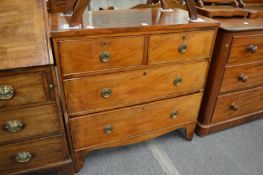 A 19th century mahogany chest of two short and two long drawers.