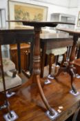 A 19th century mahogany tilt-top tripod table.