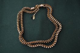 Diamante set necklace.