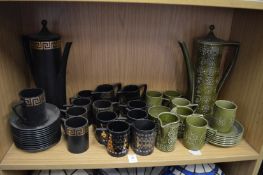 A Portmeirion Totem coffee service and two similar part services.