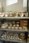 A very comprehensive collection of Coalport Red Wheat dinnerware.