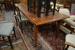 A good 19th century elm plank top farmhouse table.