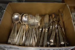 A quantity of Continental and other flatware.