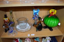 Decorative glassware.