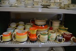 Good collection of Art Deco china by Grays Pottery and other makes.