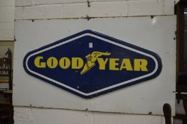 A good Goodyear enamel sign.