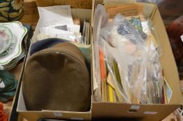 Two boxes of ephemera.
