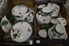 A quantity of Mid Winter Stylecraft dinnerware with autumnal decoration.