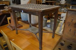 Decorative latticework occasional table.