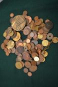 A quantity of coins etc.