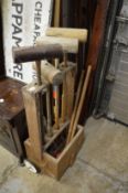 A croquet set.