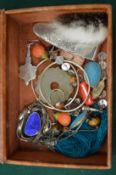 A box of costume jewellery.