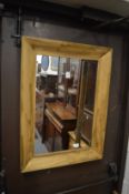 Pine framed mirror.