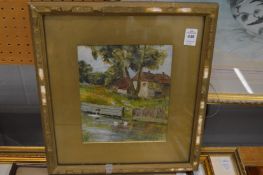 Four decorative watercolours.