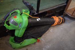 An electric leaf blower.