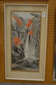 Chinese School, waterfall.