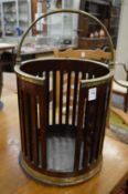 A good brass bound mahogany plate bucket.