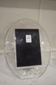 A good Wedgwood crystal photograph frame.