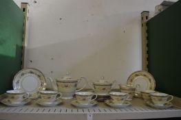 A Noritake floral decorated tea service.