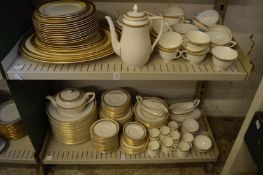 A comprehensive Royal Worcester Golden Anniversary dinner service and similar china.