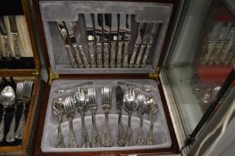 A canteen of Kings pattern cutlery (some replacement items).