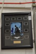 The Dark Knight film cell, framed and glazed.