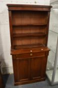 Victorian mahogany cupboard bookcase.