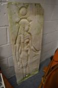 Paul Mount, Horus, the Egyptian god of the sky kingship and protection, a relief cast plaster plaque