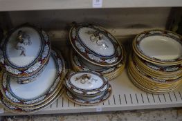 A late Victorian part dinner service.