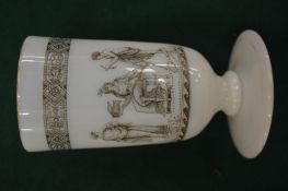 A Georgian Bacchus spill vase.