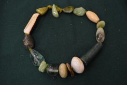 A jade necklace.